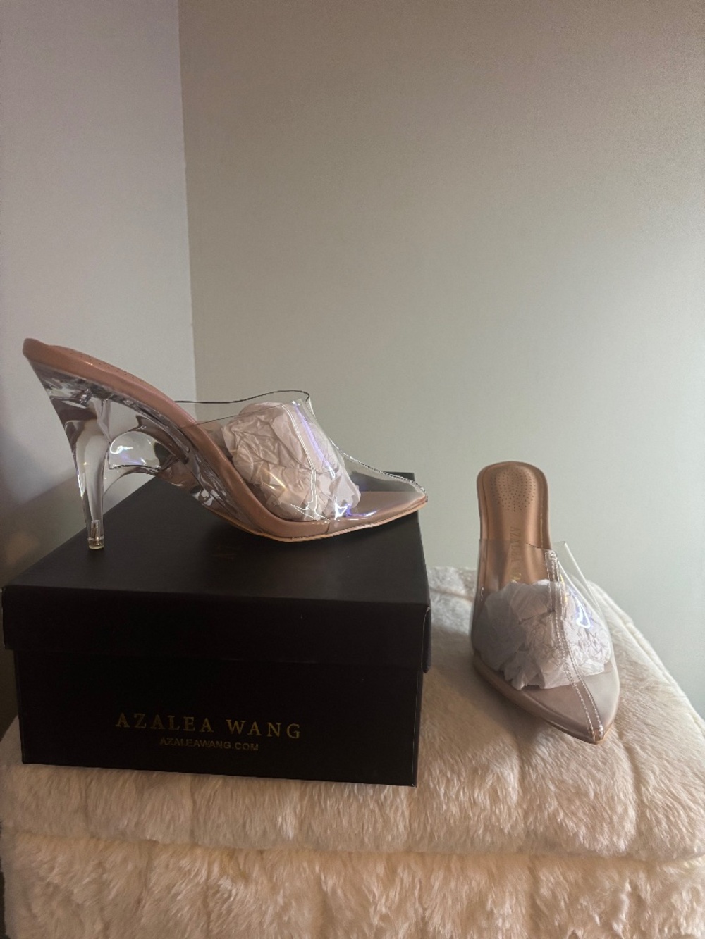 Azalea Wang clear heels